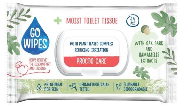 POP WC DRĖG GOWIPES PROCTO CARE 44VNT