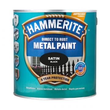 Emaliniai dažai Hammerite Satin, 2.5 l, juoda