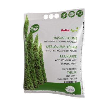 Trąšos tujoms Baltic Agro, birios, 7.5 kg