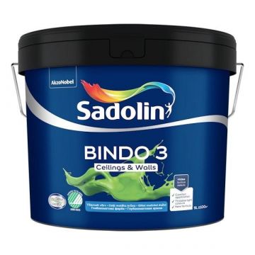 Dažai Sadolin Bindo 3 BW, balta, 9 l