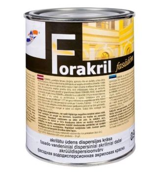 PAINT FORAKRIL BLACK 0.9L