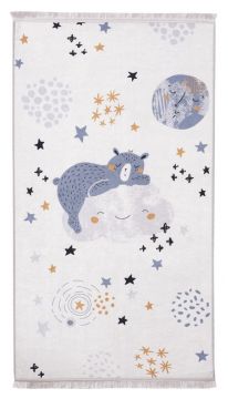 Kilimas vidaus Splendid BEAR Printed baltas/pilkas 160 x 120