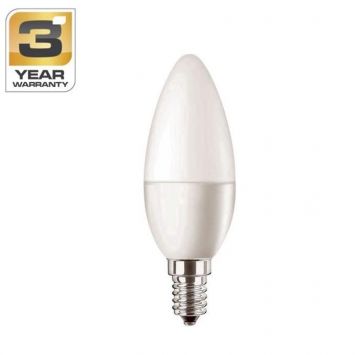 LEMPUTĖ LED B35 4.9W E14 2700K 470LM PL/MAT