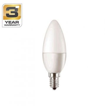 LEMPUTĖ LED B35 4.9W E14 4000K 470LM PL/MAT