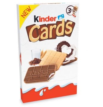 Sausainiai su šokoldau Kinder Cards 76,8g