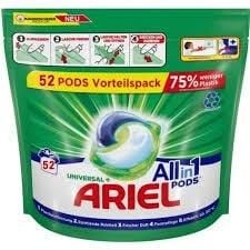 KAPSULĖS SKALBIMO ARIEL UNIVERSAL 52VNT