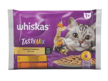 Šlapias kačių maistas Whiskas, daržovės/mėsa, 4x85g