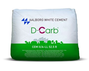 Baltas cementas D-CARB 52.5R 25KG (1.5T)