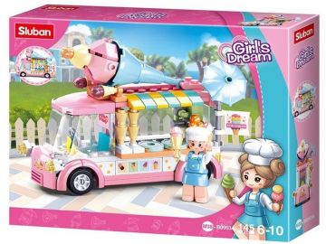 Konstruktorius Sluban Ice cream car M38-B0993A, plastikas