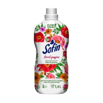 Skalbinių minkštiklis Sofin Vegan Floral Pasion, 1.4 l