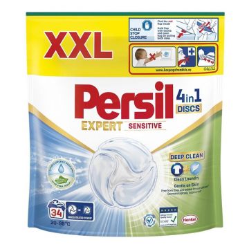 KAPSULĖS SKALB PERSIL DISCS SENSIT 34VNT