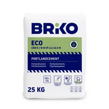 Pilkas cementas Briko Eco, 42.5 N, 25 kg