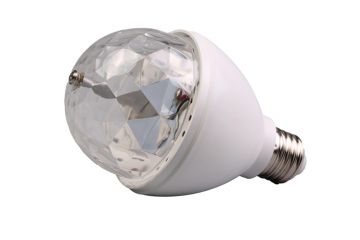 LEMPUTĖ DISCO LED E27 3W RGB IP20