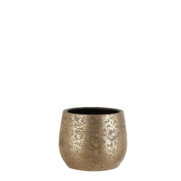 Vazonas Mica Clemente 1055436, keramika, Ø 25.5 cm, aukso