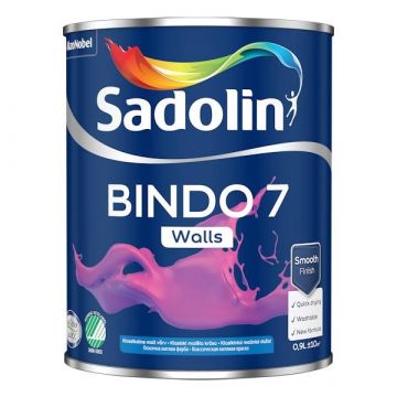 Dažai Sadolin Bindo 7 BW, balta, 0,9 l