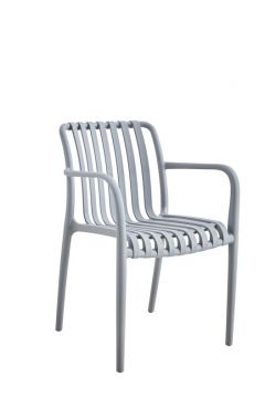 Lauko kėdė LE GAC, pilka, 57.5 cm x 55.5 cm x 81 cm