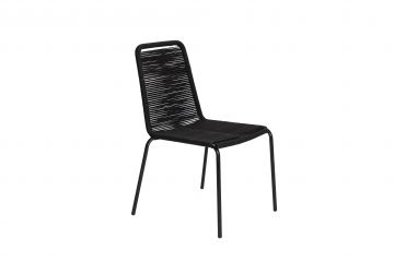 Lauko kėdė Domoletti, juoda, 62 cm x 56 cm x 86 cm