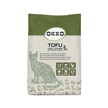 Kačių kraikas organinis (sušokantis) Okko Tofu, 2.5 kg, 5.8l