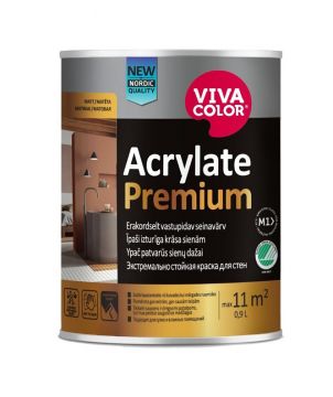 Dažai sienoms Acrylate Premium A, balta 0.9L