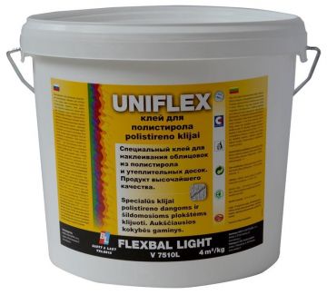 Polistireniniai klijai Teluria Flexbal light PP, 5 kg