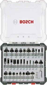 Bosch Powertools Cutter set 30 pcs Mixed 8mm shank - 2607017475