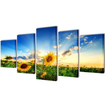 Fotopaveikslas "Saulėgrąžos" ant Drobės 200 x 100 cm