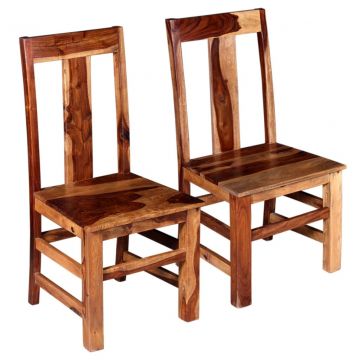  Valgomojo kėdės, 2 vnt., rausvosios dalbergijos mediena