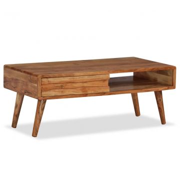  Kavos staliukas, mediena, su išdrožinėtu stalč., 100x50x40 cm