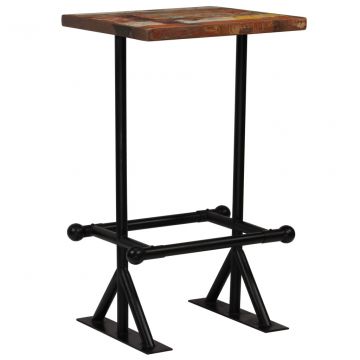  Baro stalas, perdirbta mediena, įvairių spalvų, 60x60x107cm 