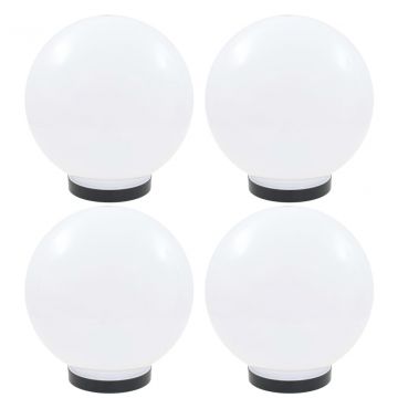  LED lempos, rutulio formos, 4vnt., sferinės, 25cm, PMMA