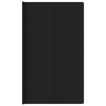  Palapinės kilimėlis, juodos spalvos, 400x800cm, HDPE