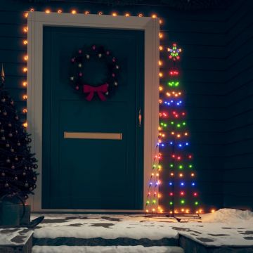  Kalėdų eglutė, 50x150cm, kūgio formos, 84 spalvotos LED