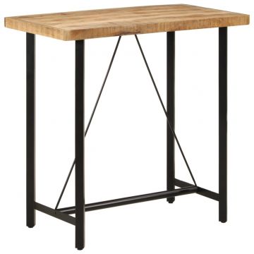  Baro stalas, 110x55x107cm, mango medienos masyvas ir geležis