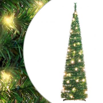  Išskleidžiama dirbtinė Kalėdų eglutė, žalia, 120cm, 50 LED