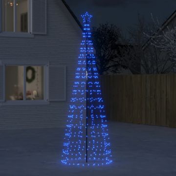  Šviečianti Kalėdų eglutė, 300cm, 570 mėlynų LED, kūgio formos