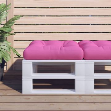  Paletės pagalvėlė, rožinė, 60x61,5x10cm, oksfordo audinys