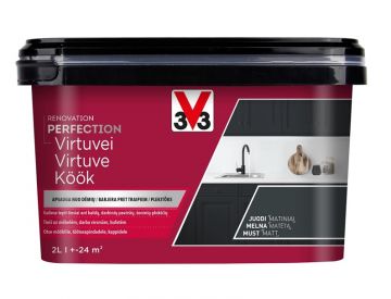 Emaliniai dažai V33 Perfection Kitchen, 2 l, juoda