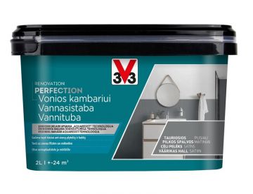 Emaliniai dažai V33 Perfection Bathroom, 2 l, tauri pilka