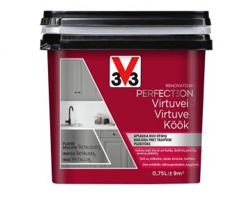 Emaliniai dažai V33 Perfection Kitchen, 0.75 l, plieno