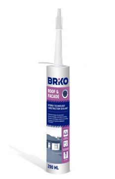 Hermetikas BRIKO ROOF / FACADE, 290 ml, skaidrus