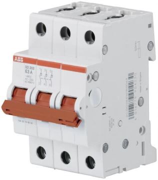 Kirtiklis ABB SD203/63, 3P, 63A