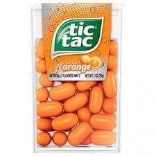 Saldainiai TIC TAC apelsinų skonio, 18g