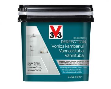 Emaliniai dažai V33 Perfection Bathroom 0.75l šviesiai pilka