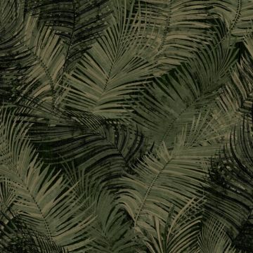 DUTCH WALLCOVERINGS Tapetai Palm, žalios spalvos