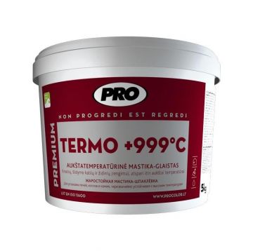 Aukštatemperatūrinė mastika-glaistas PRO Termo +999°C, 5 kg