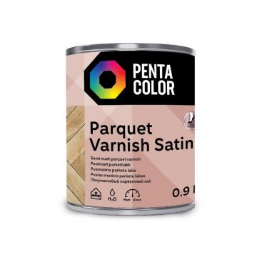 PUSIAU MATINIS AKRILINIS PARKETO LAKAS „PARQUET“ (0,9 l)