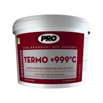 Aukštatemperatūrinė mastika-glaistas Pro Termo +999°C, 1 kg