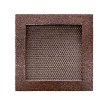 Grotelės židiniui HEARTH, vario spalvos, 170 x 170 mm