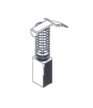 Angliniai šepetėliai 30-19-021-H,  6,3 x 8 x 17 mm, 2 vnt