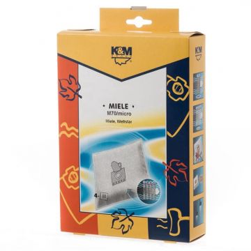Dulkių siurblio maišeliai K&M M70 Mikro, 4 vnt.